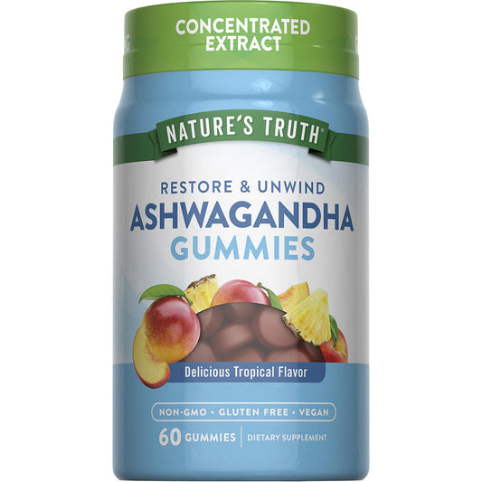 Nature’s Truth® Ashwagandha Gummies – Tropical Flavor, 60 Count