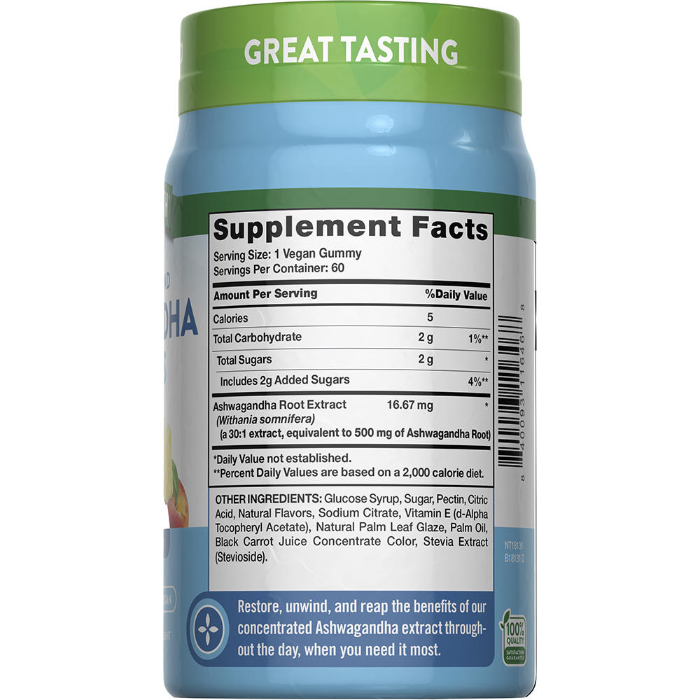 Nature’s Truth® Ashwagandha Gummies – Tropical Flavor, 60 Count