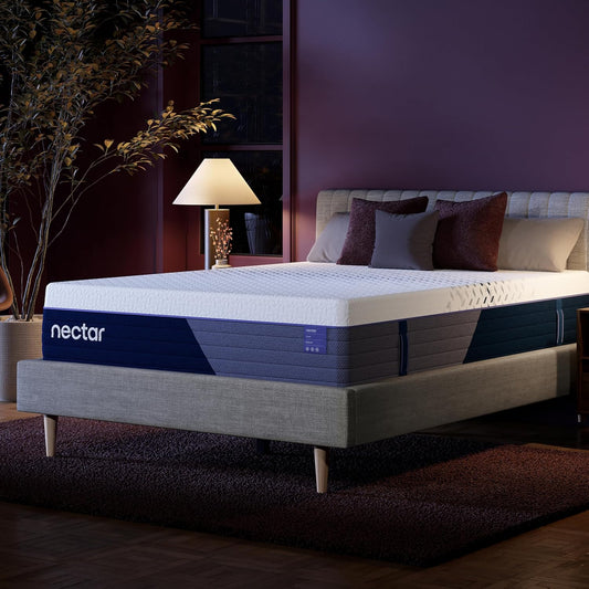 Nectar Luxe Hybrid Queen Mattress, 14", Medium Firm, Cooling & Motion Isolation