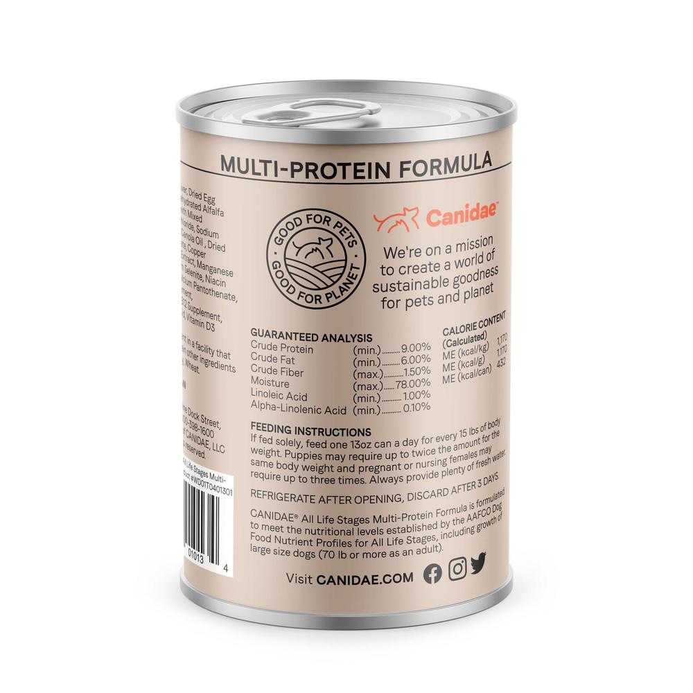Canidae® Wet Dog Food – Multi-Protein Recipe for All Life Stages, 13 oz