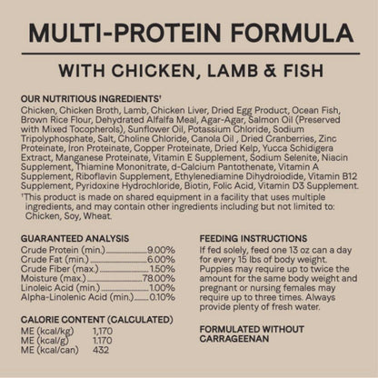 Canidae® Wet Dog Food – Multi-Protein Recipe for All Life Stages, 13 oz