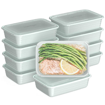 "Bentgo® Prep 20-Piece 1-Compartment Plastic Food Storage Container Set"