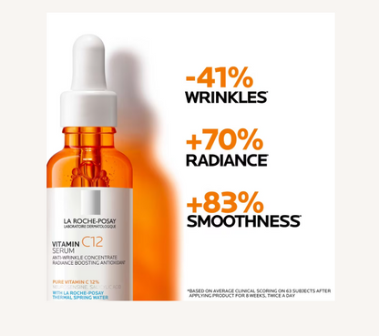 Pure 12% Vitamin C Serum for Wrinkle Reduction and Radiance