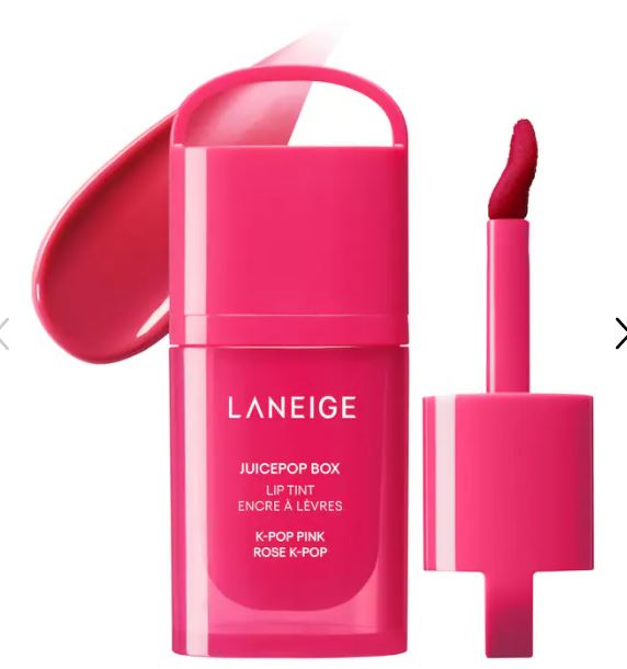 LANEIGE JuicePop Lip Tint – Nourishing, Lightweight Color & Shine-Color: K-Pop Pink - Cool Bright Pink
