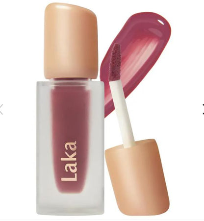 Laka Fruity Glam Tint – Hydrating, Long-Lasting Lip Stain-Color: 102 Dewy - muted mauve