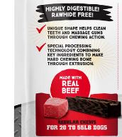 Ultra Chewy Steel Bone Regular Beef Dental Dog Treats - 8 Count