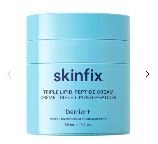 “Skinfix Triple Lipid-Peptide Cream – Refillable Barrier Repair Moisturizer with Ceramides”