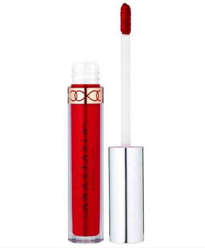 Smudge-Proof Matte Liquid Lipstick – Longwear, Waterproof, Full-Coverage Lip Color-: American Doll - classic blue red