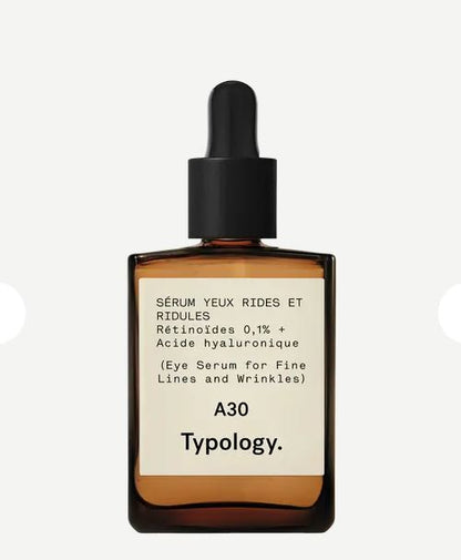 A30 — Eye Serum for Fine Lines and Wrinkles 0.1% Retinoids + Hyaluronic Acid