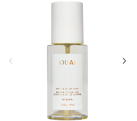 OUAI St. Barts Hair & Body Mist – Tropical Dragon Fruit & Orange Blossom Fragrance Mist for Long-Lasting Freshness