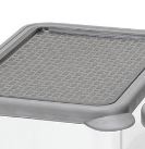 "Casanero 3-Pack Stackable Food Storage Containers – Charcoal, Space-Saving Design"