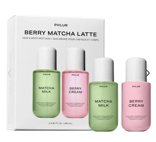 PHLUR Berry Matcha Latte Perfume Set – Creamy Fruity & Matcha-Inspired Scent Duo