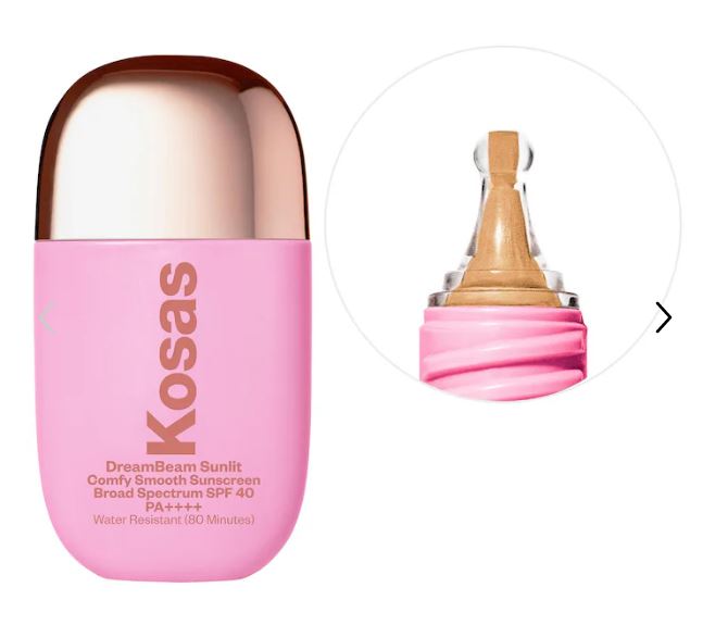 Kosas DreamBeam SPF 40 – Silicone-Free Mineral Sunscreen with Ceramides & Peptides-Kosas