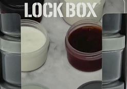 "Lock Box® 8-Piece Mini Plastic Food Storage Container Set"