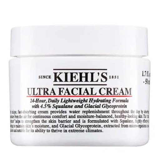 Kiehl’s Ultra Facial Refillable Moisturizing Cream with Squalane for 24-Hour Hydration