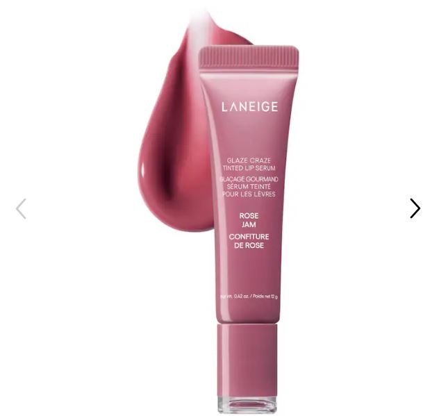 LANEIGE Glaze Craze Hydrating Tinted Lip Serum – emphasizes hydration-Color: Rose Jam - cool, muted pink