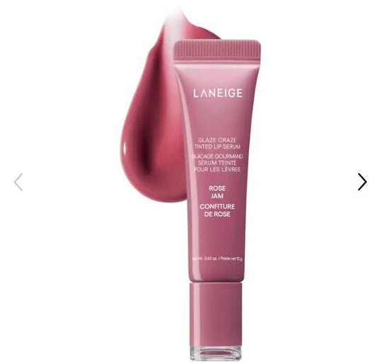 LANEIGE Glaze Craze Hydrating Tinted Lip Serum – emphasizes hydration-Color: Rose Jam - cool, muted pink