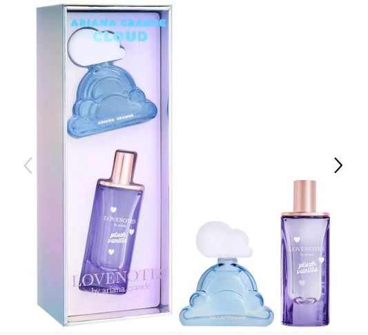 Ariana Grande Mini Perfume Set – Cloud & LOVENOTES Plush Vanilla Travel Size Duo