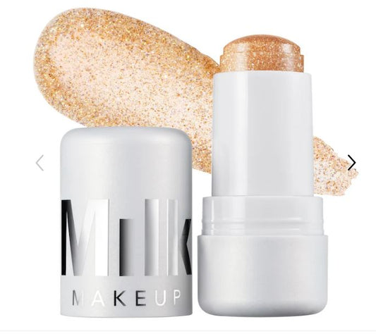 MILK MAKEUP Cooling Water Jelly Shimmer Highlighter Stick for Face & Eyes – Hydrating, Dewy Glow