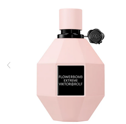 Viktor & Rolf Flowerbomb Extreme Eau de Parfum Intense — a rich fusion of juicy raspberry and warm vanilla, intensified with deep, sensual florals.