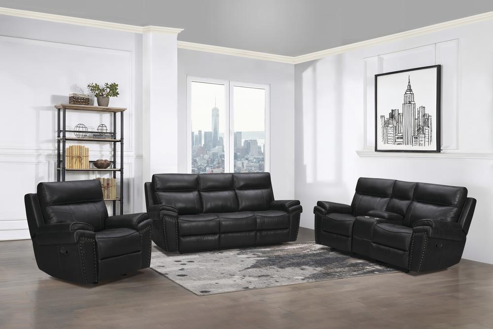 Dublin Modern Upholstered Reclining Loveseat