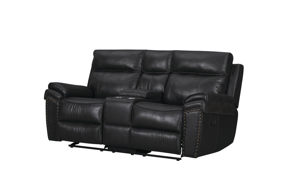 Dublin Modern Upholstered Reclining Loveseat