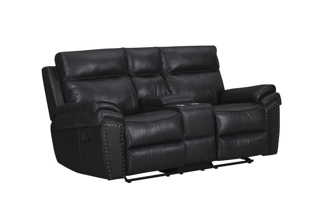 Dublin Modern Upholstered Reclining Loveseat