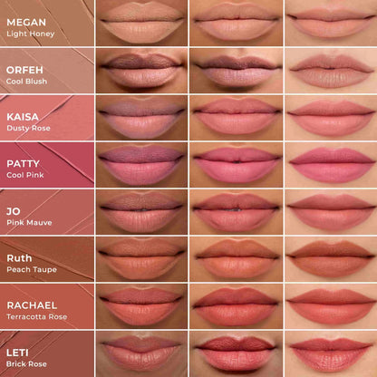 EmpowerMatte  Matte Lip Crayon Duo-Ragan (Warm Plum)- Best Seller