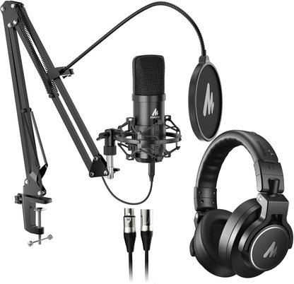 MAONO A04 Gen2 USB/XLR Condenser Microphone Bundle for Podcast, Gaming & Streaming