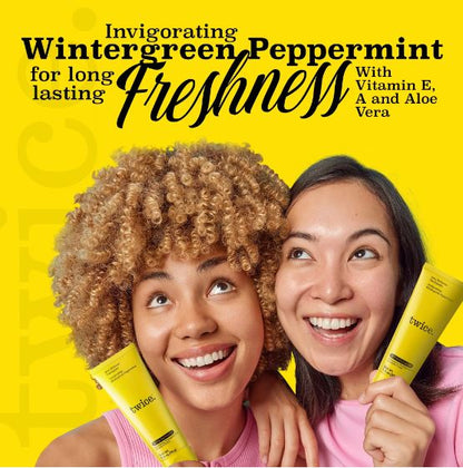 Twice Naturally Whitening Fluoride Toothpaste - Invigorating Wintergreen/Peppermint - 3.4oz