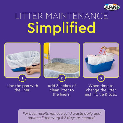 Alfapet Extra Giant Cat Litter Box Liners - 15 Count