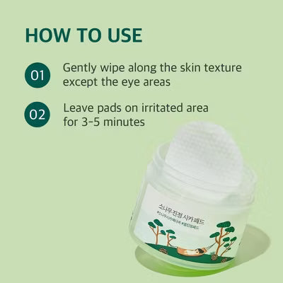 Round Lab Pine Calming Cica Pad Facial Toner - 50ct