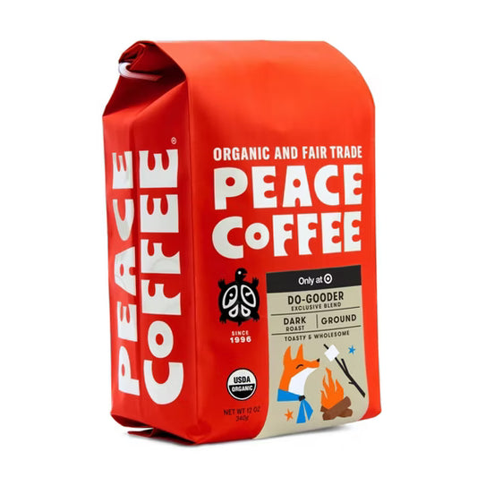 Peace Coffee Do Gooder Premium Dark Roast Ground Coffee - 12 oz