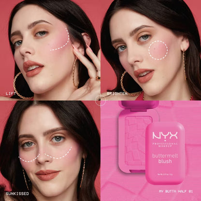 NYX Buttermelt Buildable Blush – Feeling Butta