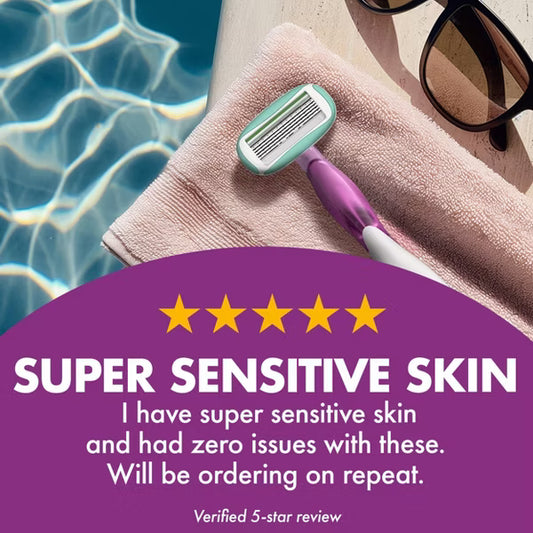 BIC Soleil Sensitive Women's Disposable Razors, 5-Blade, 2 Count