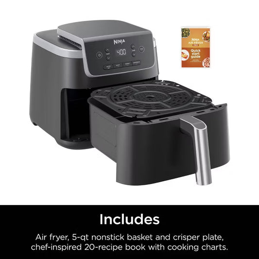 Ninja 5-Qt Air Fryer Pro 4-in-1 with Dishwasher-Safe Parts - Gray
