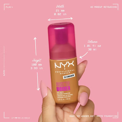 NYX Soft Matte Foundation – Medium 22, 1.01 fl oz-22 Medium