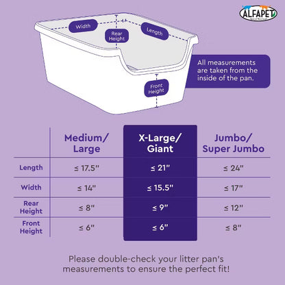 Alfapet Extra Giant Cat Litter Liners - 20 Count
