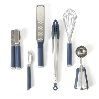 Calphalon Edge Kitchen Tool & Gadget Set, 6 Pieces - Navy Blue