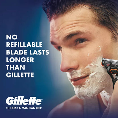 Gillette Fusion5 Men's Reusable Razor - Handle with 5 Blade Refills