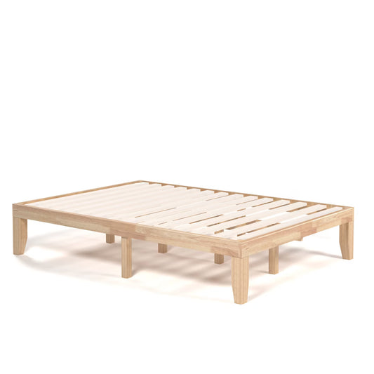 Costway Full Size Wood Platform Bed Frame - Natural