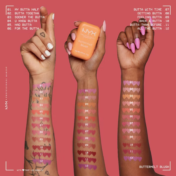 NYX Buttermelt Buildable Blush – Feeling Butta