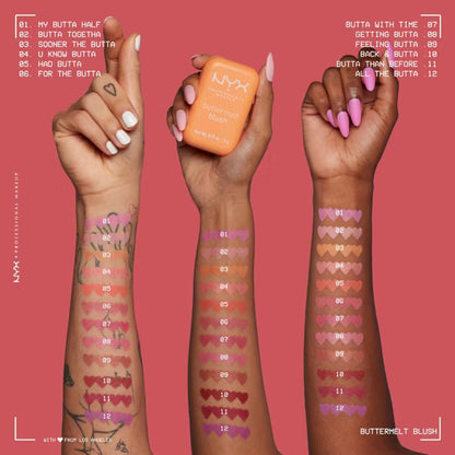NYX Buttermelt Buildable Blush – Feeling Butta