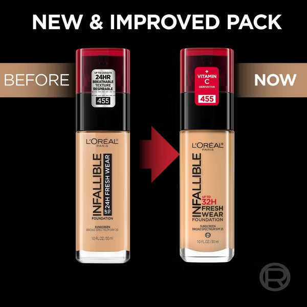 L'Oréal Paris Infallible 32HR Fresh Wear Liquid Foundation with SPF 25-510 Hazelnut