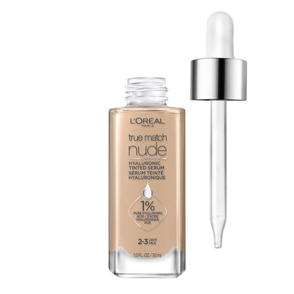 L'Oréal Paris True Match Hyaluronic Tinted Serum, 2-3 Light, 1 fl oz