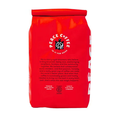Peace Coffee Do Gooder Premium Dark Roast Ground Coffee - 12 oz