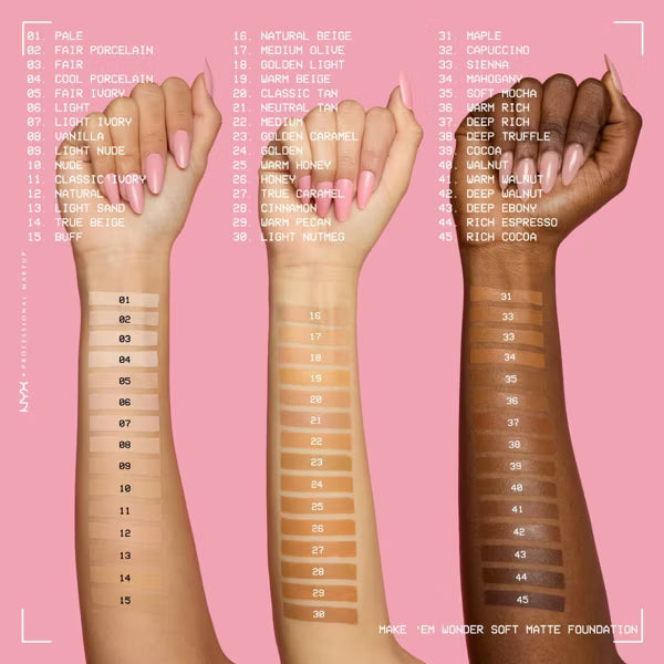 NYX Soft Matte Foundation – Medium 22, 1.01 fl oz-22 Medium