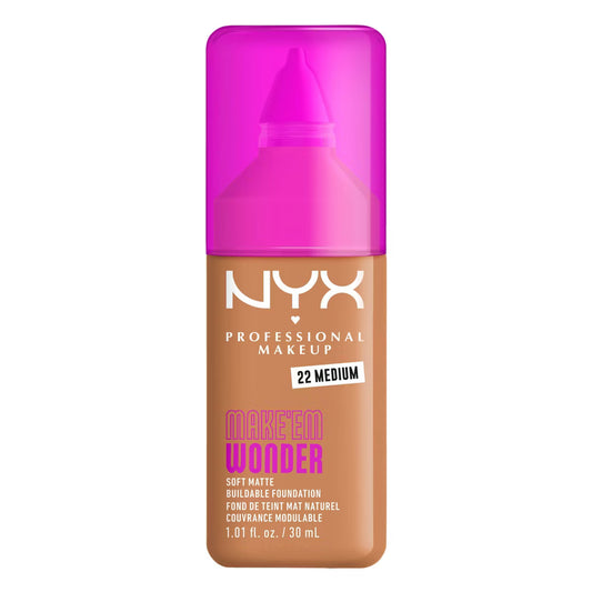 NYX Soft Matte Foundation – Medium 22, 1.01 fl oz-22 Medium