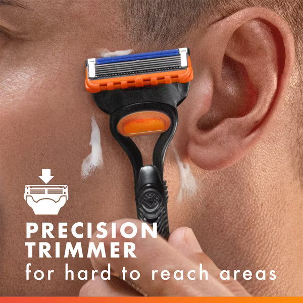 Gillette Fusion5 Men's Reusable Razor - Handle with 5 Blade Refills