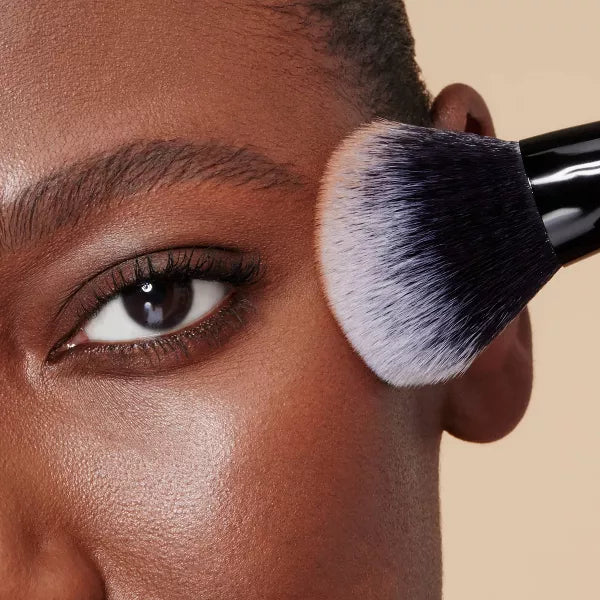 e.l.f. Cream & Powder Face Brush, Vegan Makeup Brush for Liquid, Cream & Powder Cosmetics